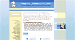 Desktop Screenshot of overthecounterpharma.com